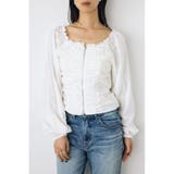2WAYオフショルダブルジップドビーブラウス | AZUL BY MOUSSY | 詳細画像2 