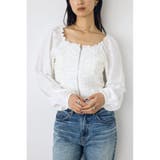 2WAYオフショルダブルジップドビーブラウス | AZUL BY MOUSSY | 詳細画像3 