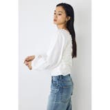 2WAYオフショルダブルジップドビーブラウス | AZUL BY MOUSSY | 詳細画像4 