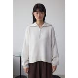 ラメベロアハーフZIPニットトップス | AZUL BY MOUSSY | 詳細画像4 