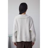 ラメベロアハーフZIPニットトップス | AZUL BY MOUSSY | 詳細画像6 