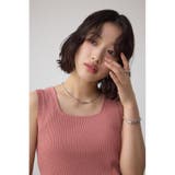PNK | スクエアネックリブタンクトップ | AZUL BY MOUSSY