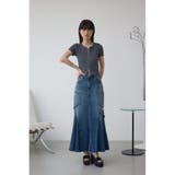 AZUL DENIM ダメージマーメイドスカート | AZUL BY MOUSSY | 詳細画像17