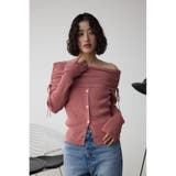 ギャザーオフショルダーニットトップス | AZUL BY MOUSSY | 詳細画像35