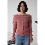 ギャザーオフショルダーニットトップス | AZUL BY MOUSSY | 詳細画像37