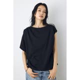 BLK | アシンメトリードレープトップス | AZUL BY MOUSSY