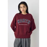 カレッジワッペンロゴ裏毛トップス | AZUL BY MOUSSY | 詳細画像18