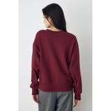 カレッジワッペンロゴ裏毛トップス | AZUL BY MOUSSY | 詳細画像21