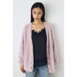 L/PNK1 | モヘヤライクニットカーディガン | AZUL BY MOUSSY