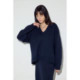 スウェットライクVネックニット | AZUL BY MOUSSY | 詳細画像18 