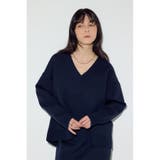 スウェットライクVネックニット | AZUL BY MOUSSY | 詳細画像21 
