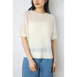 畔編み半袖ニットトップス | AZUL BY MOUSSY | 詳細画像3 