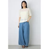 畔編み半袖ニットトップス | AZUL BY MOUSSY | 詳細画像6 