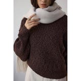 IVOY3 | ソフトタッチニットフリンジストール | AZUL BY MOUSSY