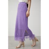 PUR | MESH CROCHET COMBI SKIRT | AZUL BY MOUSSY