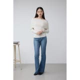 オフショルダーロングスリーブカットトップス | AZUL BY MOUSSY | 詳細画像4 