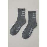 GRY | メッセージミドルソックス | AZUL BY MOUSSY