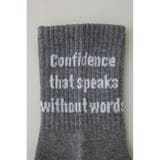 メッセージミドルソックス | AZUL BY MOUSSY | 詳細画像14