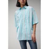 柄GRN5 | WIDE RELAX HALF SLEEVE SHIRT | AZUL BY MOUSSY