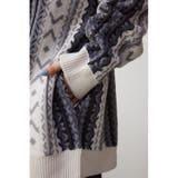 柄ニットカーディガン | AZUL BY MOUSSY | 詳細画像9 