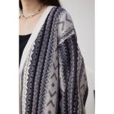 柄ニットカーディガン | AZUL BY MOUSSY | 詳細画像8 