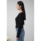 デザインジャガードニットトップス | AZUL BY MOUSSY | 詳細画像16