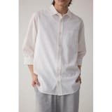 WHT | テックリネン7分袖シャツ | AZUL BY MOUSSY