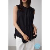 BLK | C/T冷感アシメギャザートップス | AZUL BY MOUSSY