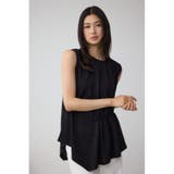 C/T冷感アシメギャザートップス | AZUL BY MOUSSY | 詳細画像3 