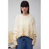 ダメージ箔グラデーションニットトップス | AZUL BY MOUSSY | 詳細画像4