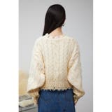 ダメージ箔グラデーションニットトップス | AZUL BY MOUSSY | 詳細画像6