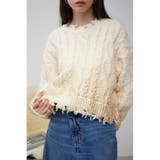 IVOY3 | ダメージ箔グラデーションニットトップス | AZUL BY MOUSSY