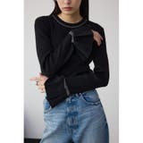 BLK | シアーコンビフレアスリーブニット | AZUL BY MOUSSY