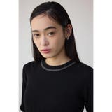 シアーコンビフレアスリーブニット | AZUL BY MOUSSY | 詳細画像1
