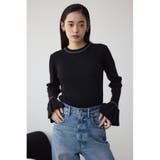 シアーコンビフレアスリーブニット | AZUL BY MOUSSY | 詳細画像2