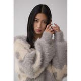 ニュアンスカウ柄Vネックニットトップス | AZUL BY MOUSSY | 詳細画像23 