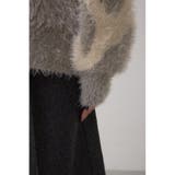 ニュアンスカウ柄Vネックニットトップス | AZUL BY MOUSSY | 詳細画像31 