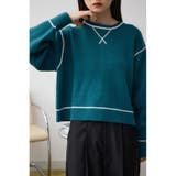 D/BLU3 | スウェットライクニットプルオーバー | AZUL BY MOUSSY