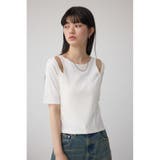 デザインネックショートTシャツ | AZUL BY MOUSSY | 詳細画像2