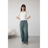 デザインネックショートTシャツ | AZUL BY MOUSSY | 詳細画像3
