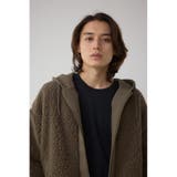シープボア×スウェット切替防風ブルゾン | AZUL BY MOUSSY | 詳細画像16 