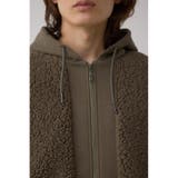 シープボア×スウェット切替防風ブルゾン | AZUL BY MOUSSY | 詳細画像22 