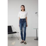 AZUL DENIM ハイウエストボタンリペアスキニー | AZUL BY MOUSSY | 詳細画像17