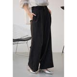 ポリエステルリネンミックスワイドパンツ | AZUL BY MOUSSY | 詳細画像2 