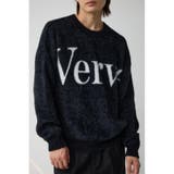 BLK | シャギージャガードロゴニット | AZUL BY MOUSSY