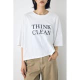 ドロップショルダーロゴ5分袖Tシャツ | AZUL BY MOUSSY | 詳細画像2 