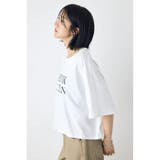 ドロップショルダーロゴ5分袖Tシャツ | AZUL BY MOUSSY | 詳細画像3 