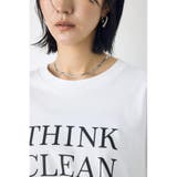 ドロップショルダーロゴ5分袖Tシャツ | AZUL BY MOUSSY | 詳細画像7 
