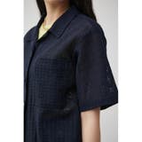 COTTON MESH HALF SLEEVE SHIRT | AZUL BY MOUSSY | 詳細画像29