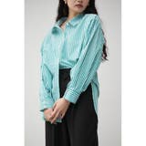 柄GRN5 | RELATECH COTTON LOOSE SHIRT | AZUL BY MOUSSY